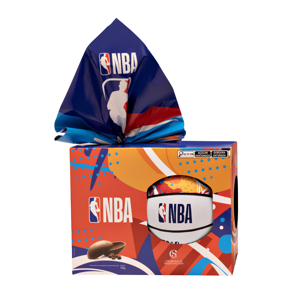 Ovo de Páscoa ao Leite Bola NBA Chocoesportes 170g